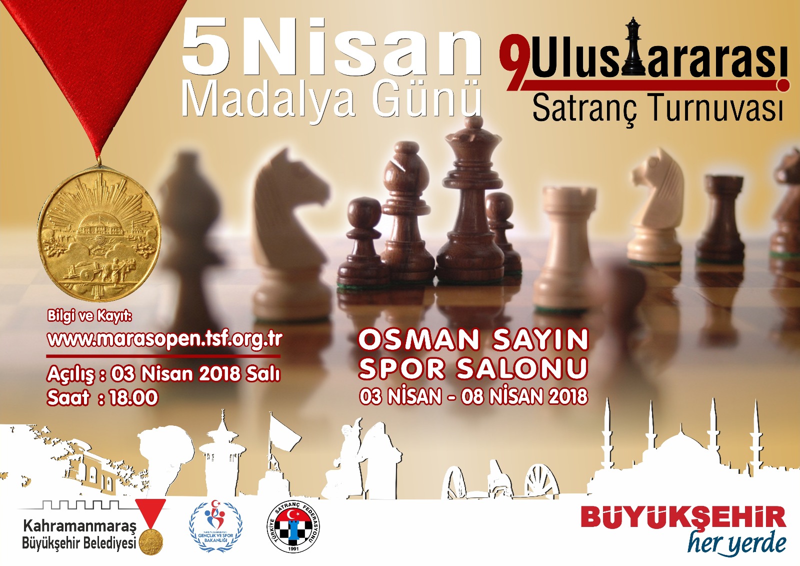 9. Uluslararası 5 Nisan Madalya Günü Satranç Turnuvası