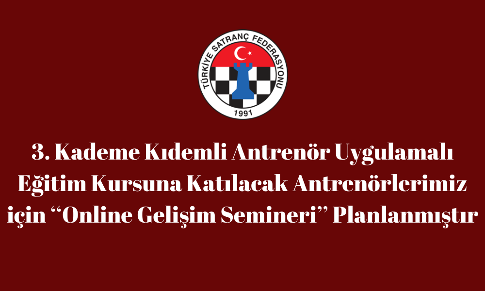2. Kademe Temel Antrenörler İçin Gelişim Semineri