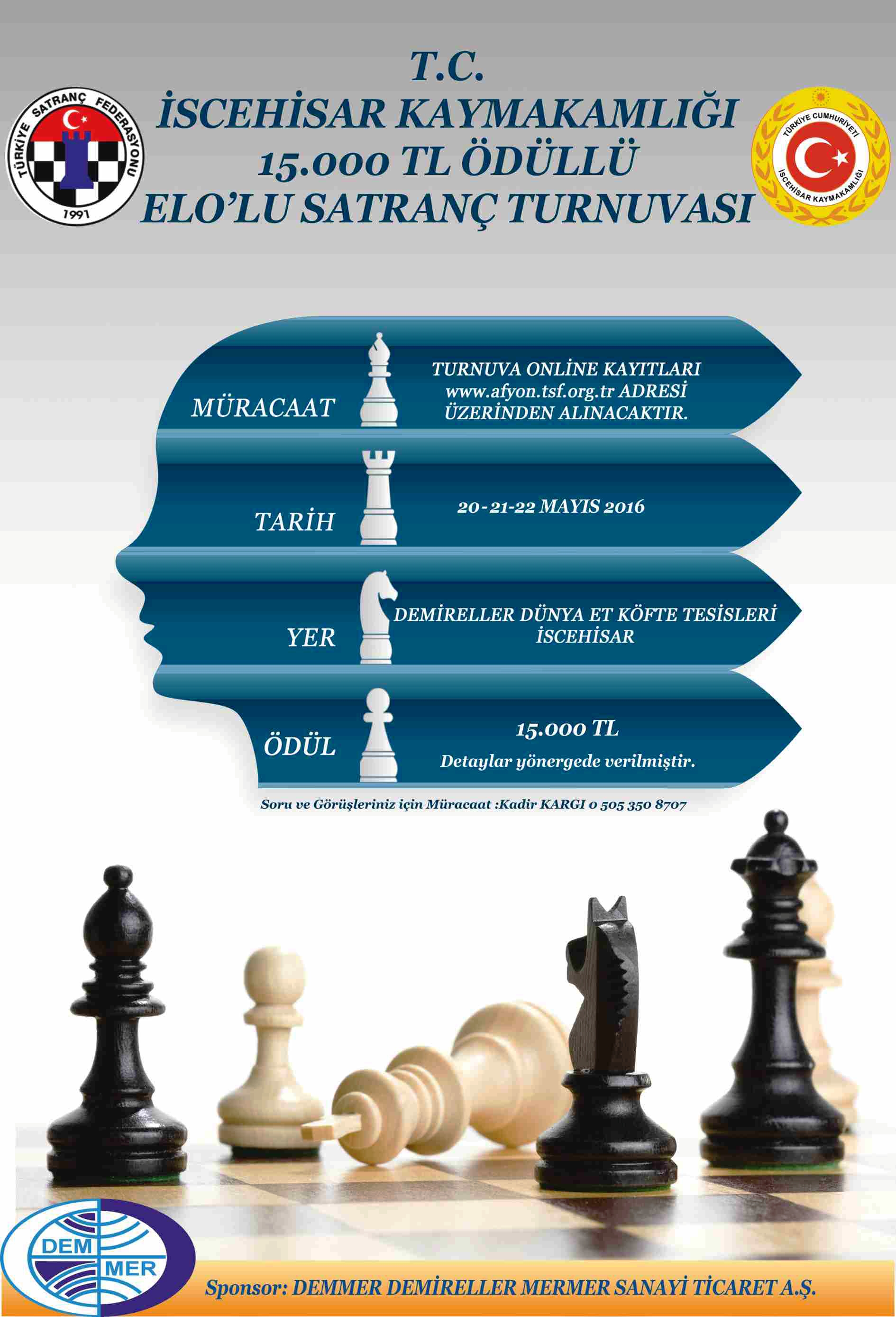İscehisar Kaymakamlığı Satranç Turnuvası