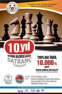 10 Bin TL Ödüllü Geleneksel Altınova Belediyesi Turnuvası