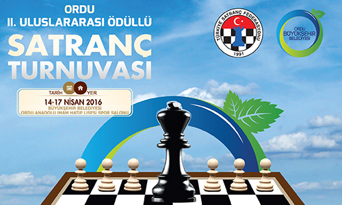 Ordu Büyükşehir Belediyesi II. Uluslararası Ödüllü Satranç Turnuvası 14 Nisan’da Başlıyor!