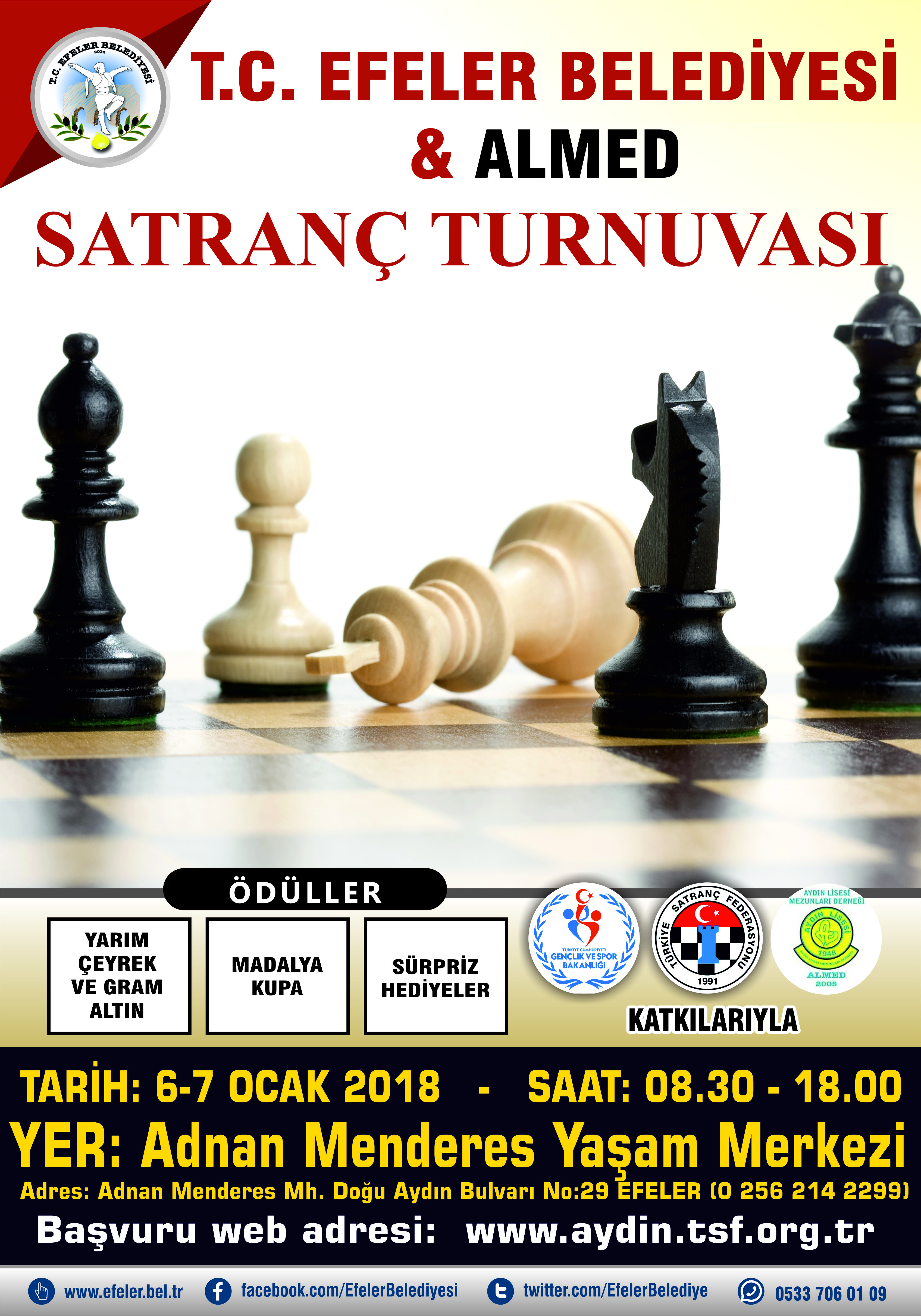 Efeler Belediyesi ve ALMED ELO Turnuvası