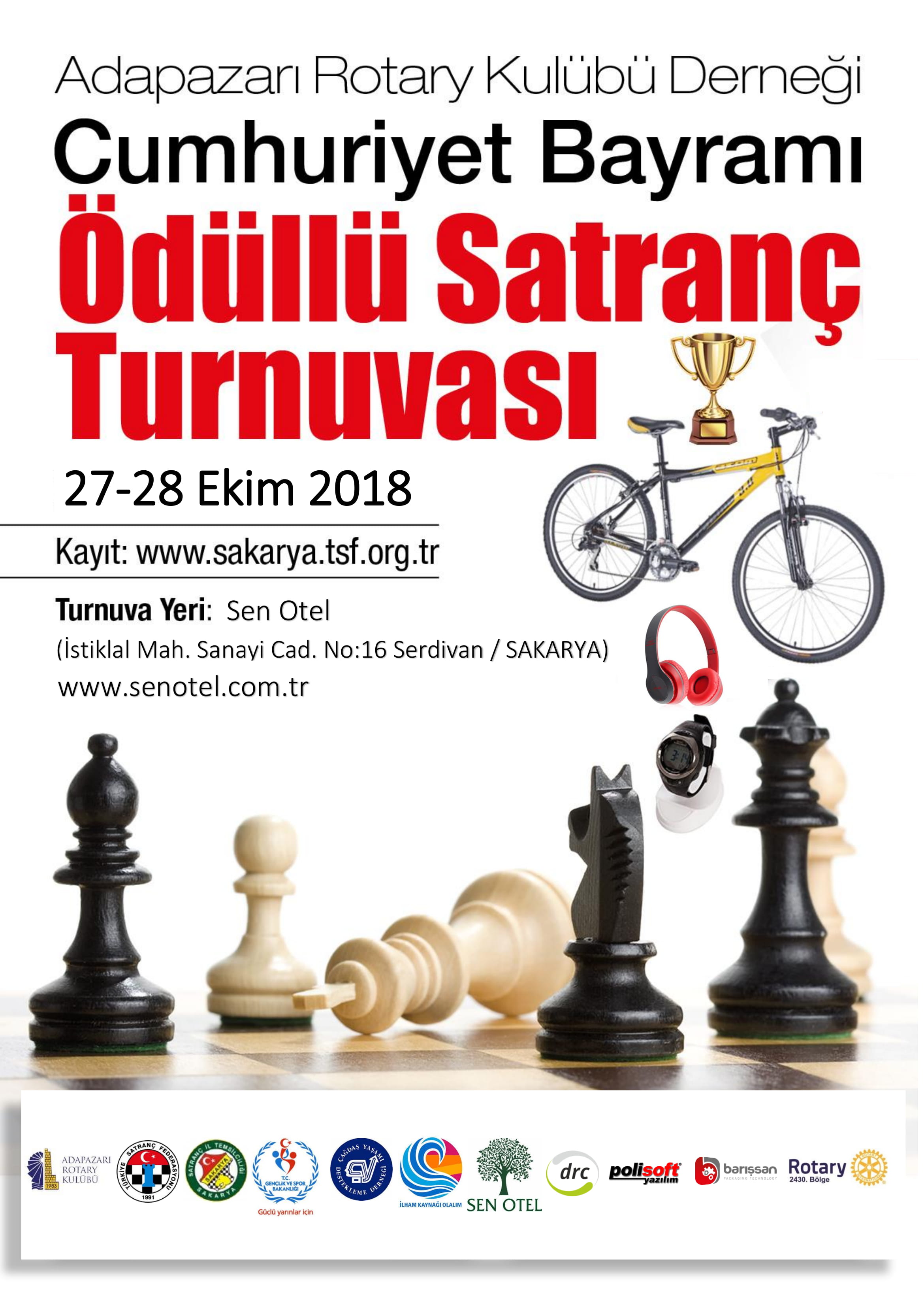 Adapazarı Rotary Kulübü Derneği Ödüllü Cumhuriyet Bayramı Turnuvası