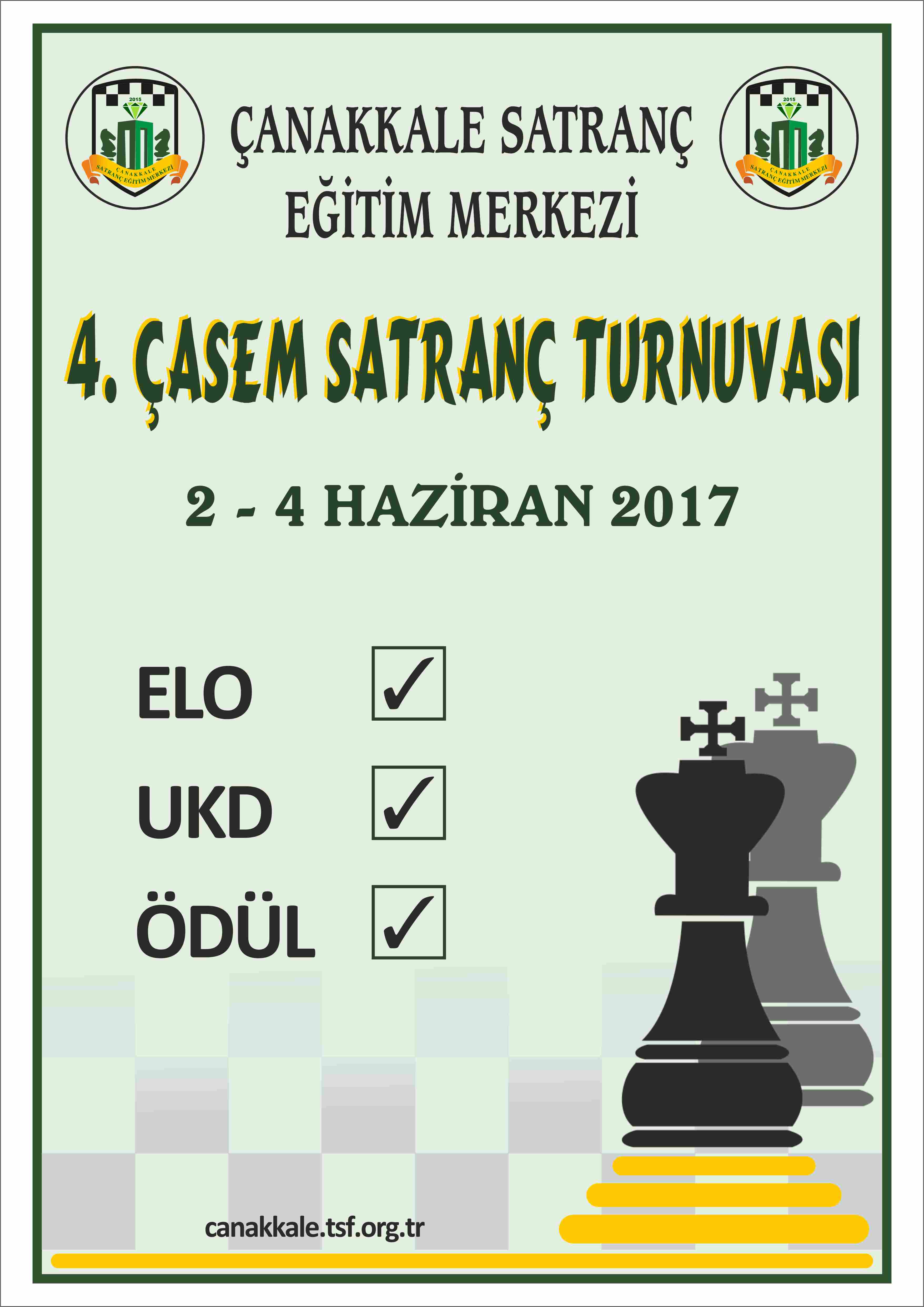 Ödüllü 4. ÇASEM ELO Satranç Turnuvası