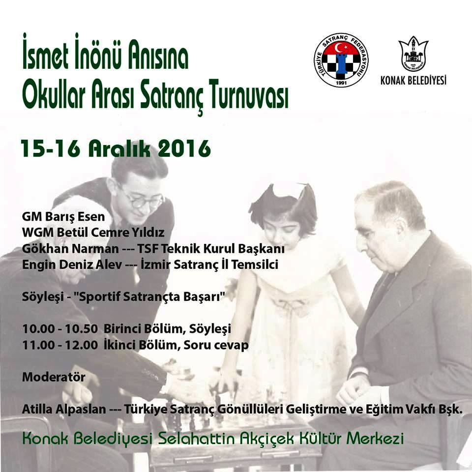 Konak Belediyesi İsmet İnönü’yü Anma Turnuvası
