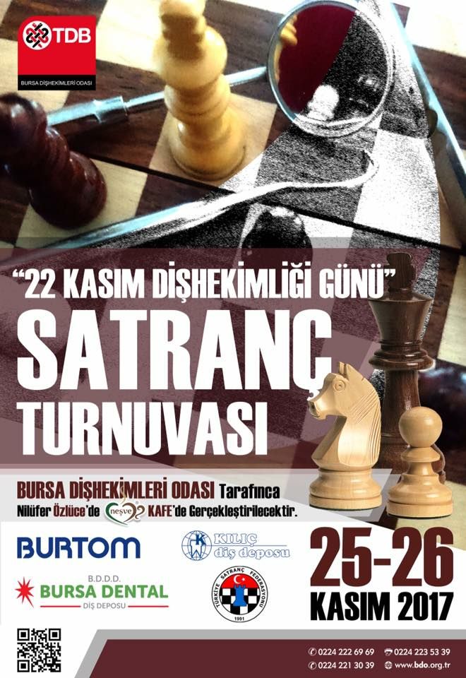 Bursa Diş hekimleri Günü Açık Satranç Turnuvası