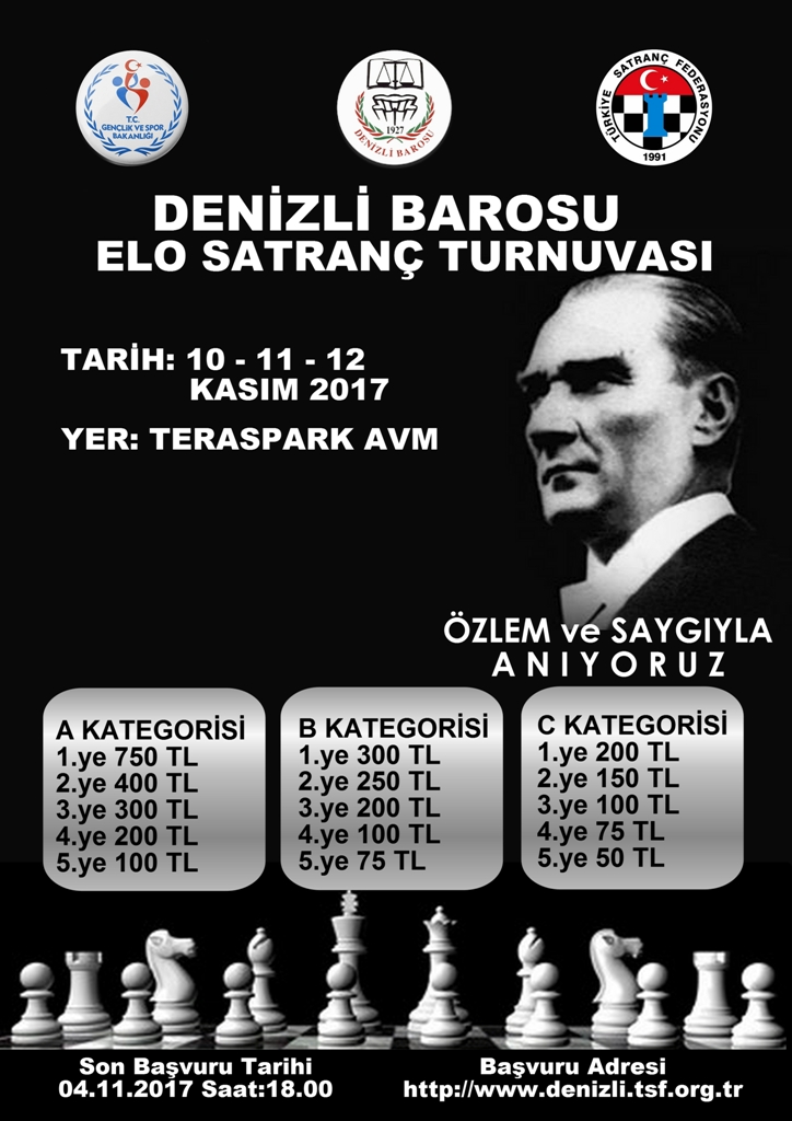 Denizli Barosu ELO Satranç Turnuvası