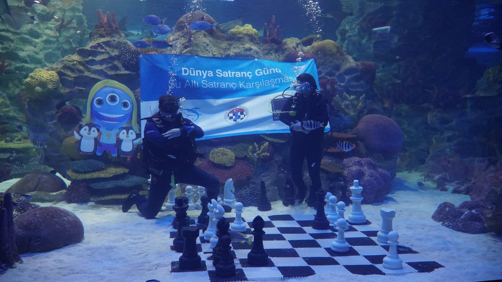Dünya Satranç Günü’nü Sualtında Kutladık