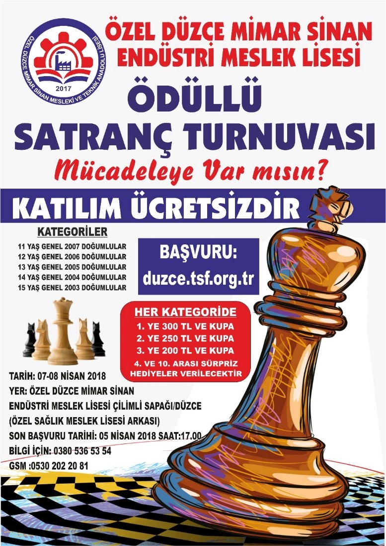 Ödüllü Düzce Özel Mimar Sinan EML Turnuvası
