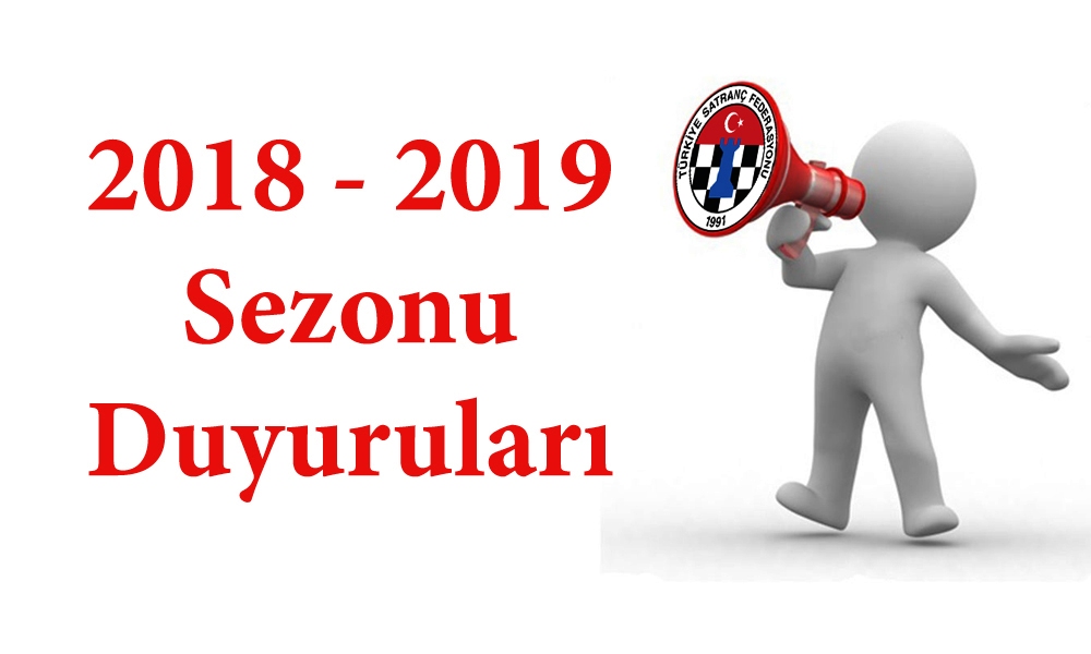 2018 – 2019 Etkinlik Dönemi Faaliyetlerine İlişkin Duyuru