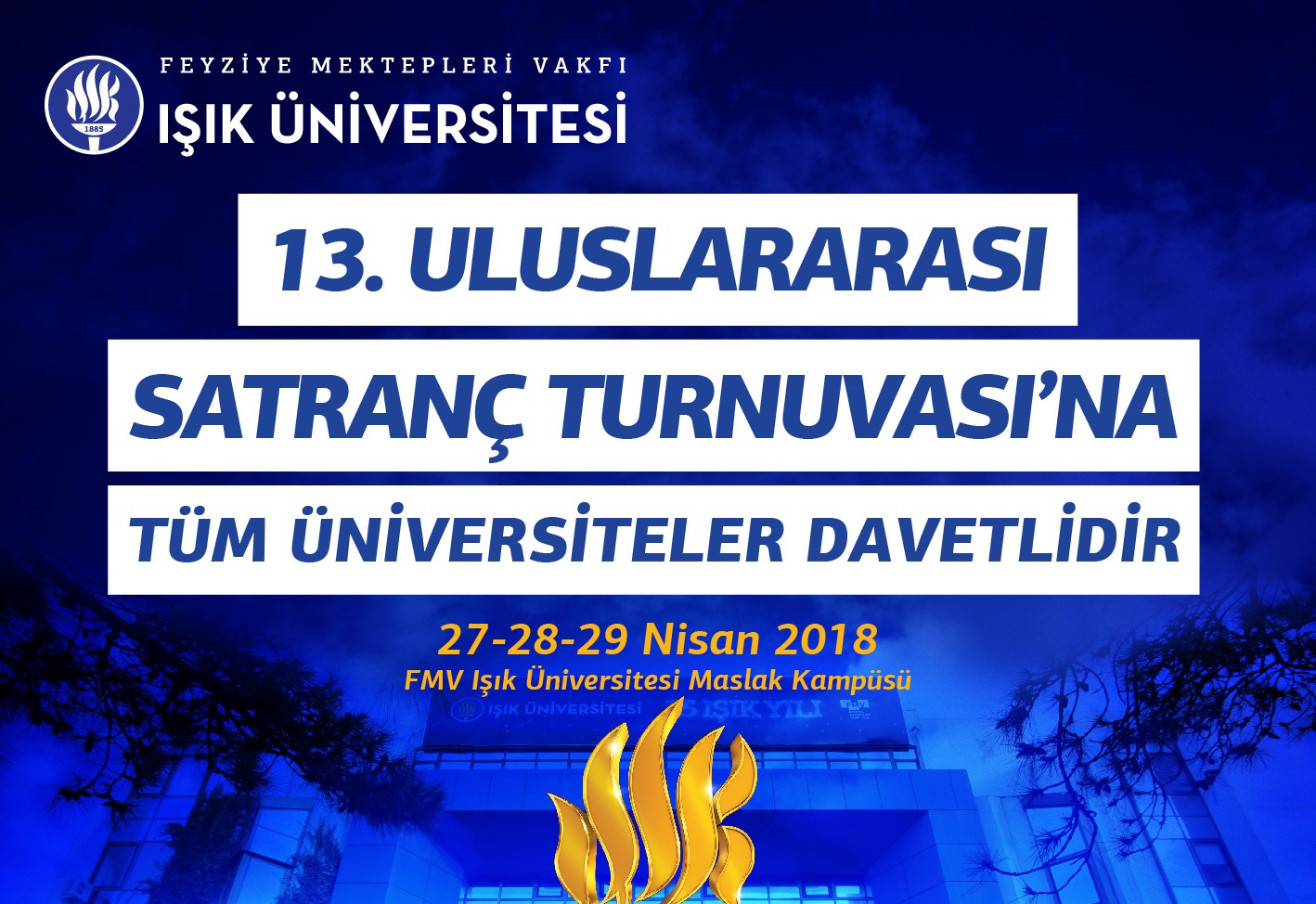 FMV 13. Uluslararası Satranç Takım Yarışması Kayıtları Başladı