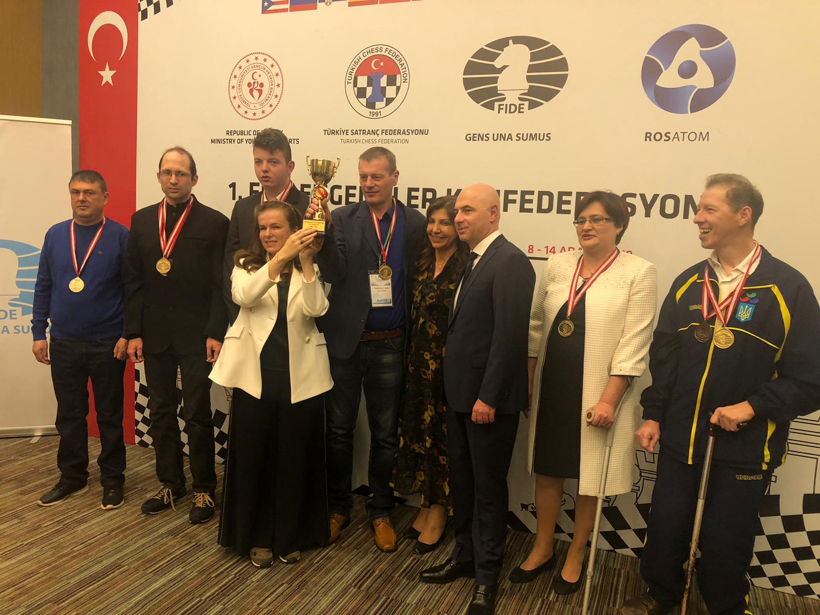 “FIDE Engelliler Konfederasyon Kupası’nın Şampiyonu Avrupa Takımı Oldu