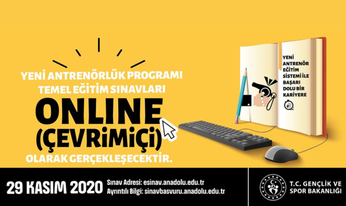 29 Kasım 2020 Antrenör Temel Eğitimi Sınavı Hakkında Duyuru