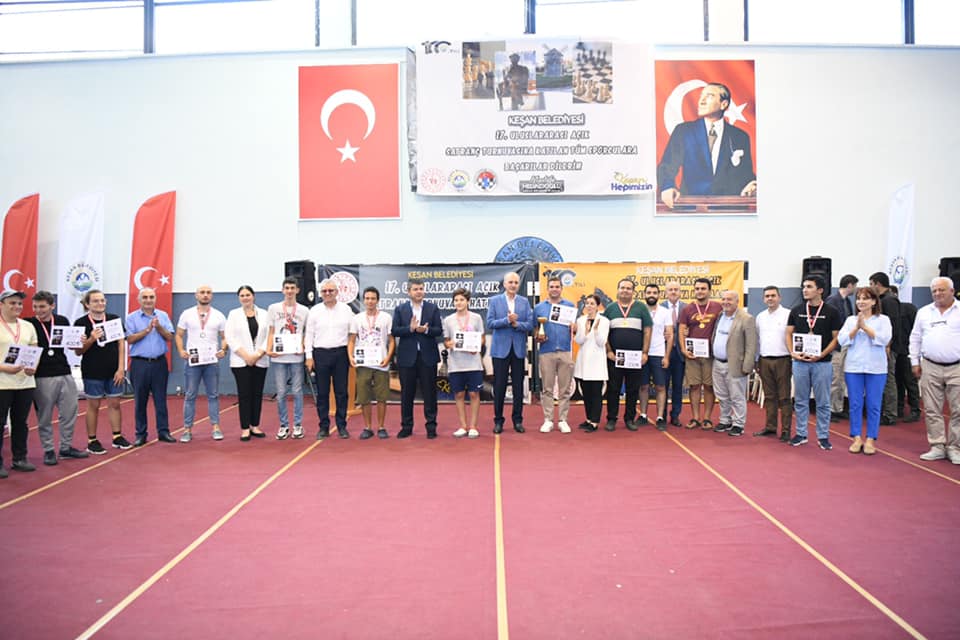 Keşan Belediyesi 17. Uluslararası Açık Satranç Turnuvası Sona Erdi