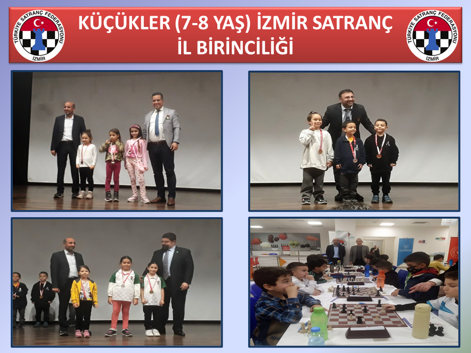 Küçükler (7-8 Yaş) İzmir Satranç İl Birinciliği Turnuvası Tamamlandı