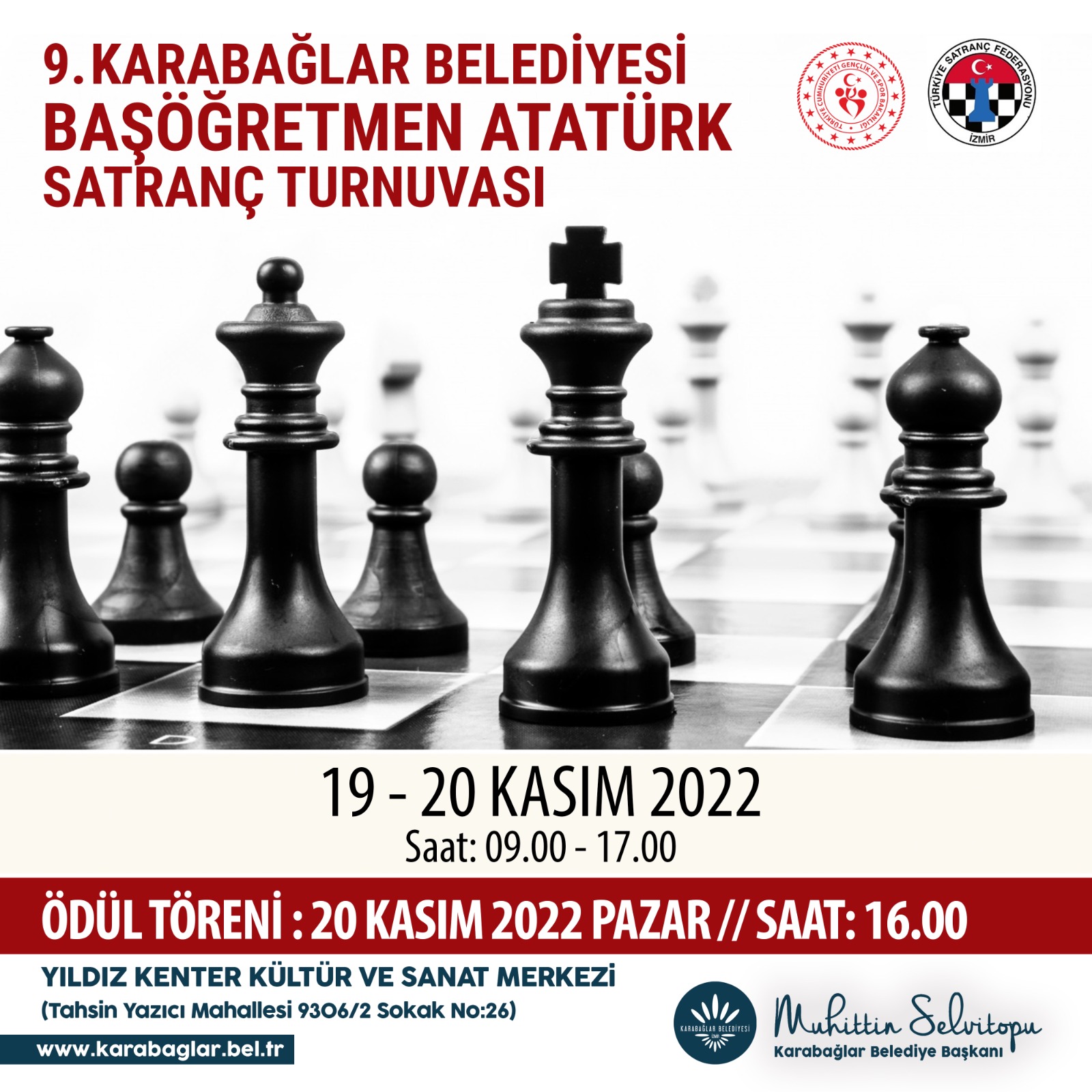 İzmir Karabağlar Belediyesi Başöğretmen Atatürk Satranç Turnuvası