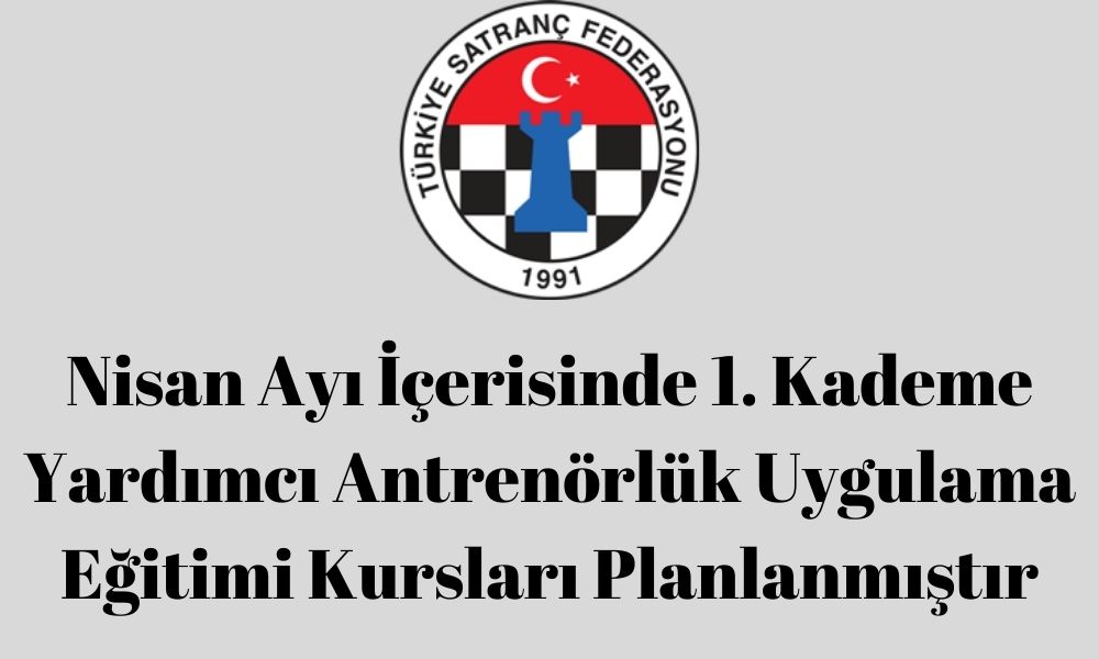 Nisan Ayı İçerisinde 1. Kademe Yardımcı Antrenörlük Uygulama Eğitimi Kursları Planlanmıştır