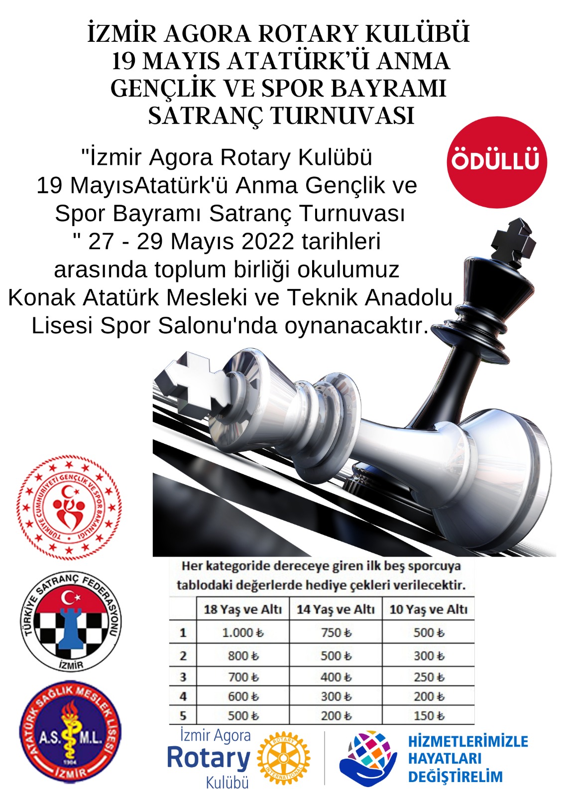İzmir Agora Rotary Kulübü Satranç Turnuvası