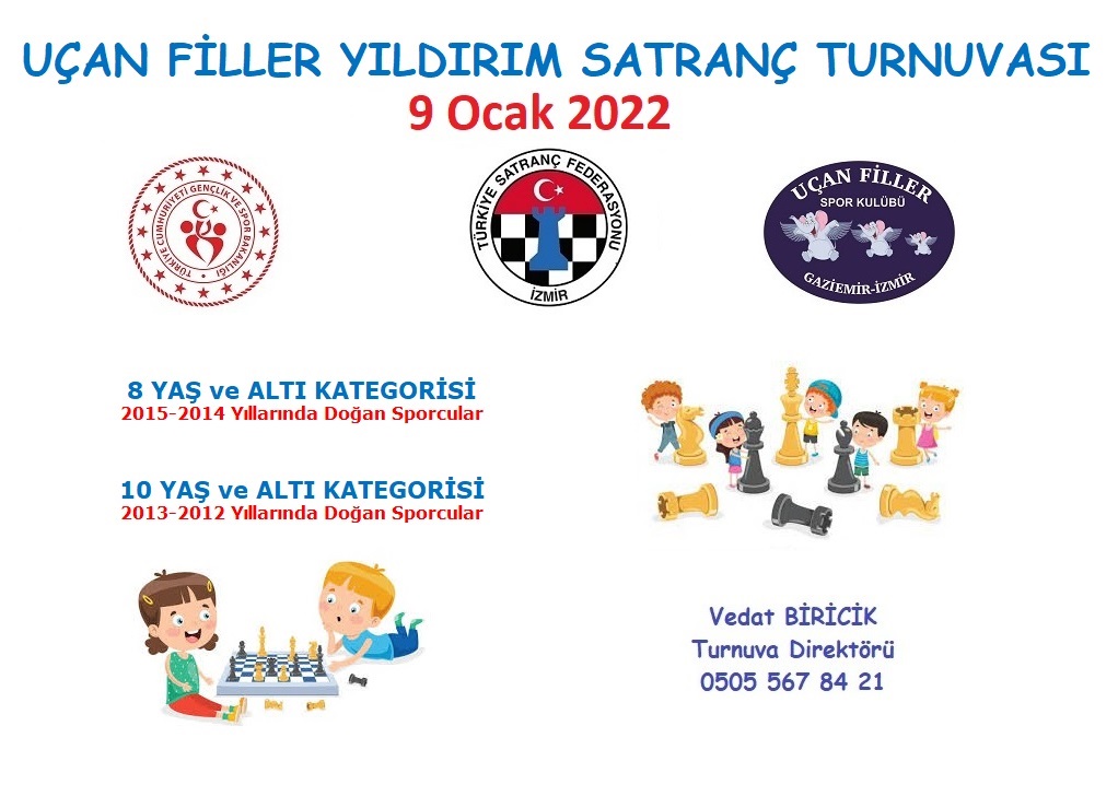 Uçan Filler Yıldırım Satranç Turnuvası 9 Ocak'ta