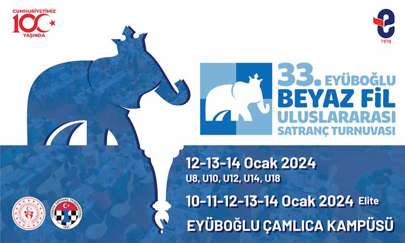 33. Eyüboğlu Eğitim Kurumları Beyaz Fil Uluslararası Satranç Turnuvası