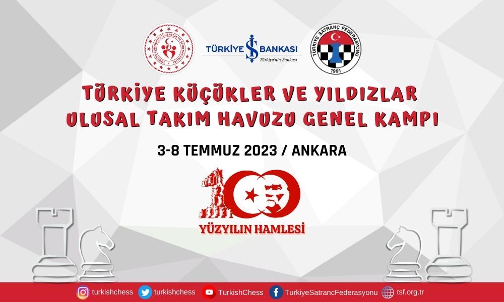 Satrancın Yıldızları Ulusal Takım Havuzu Genel Kampı’nda Buluşuyor