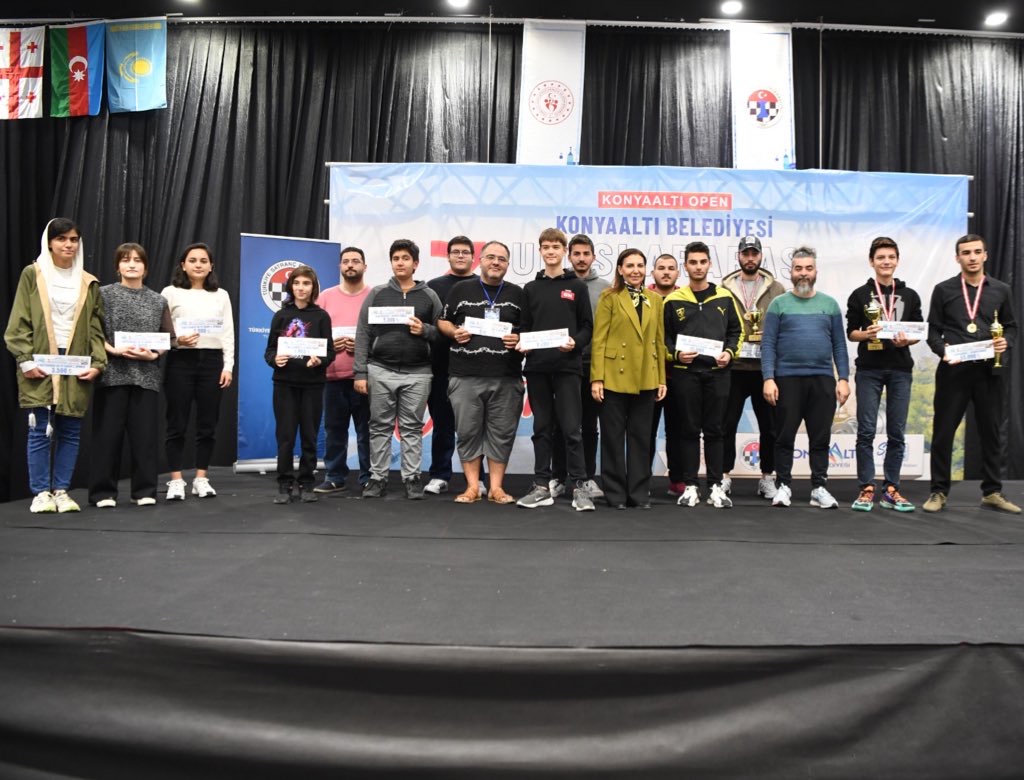 3. Konyaaltı Belediyesi Uluslararası Satranç Turnuvası Sona Erdi