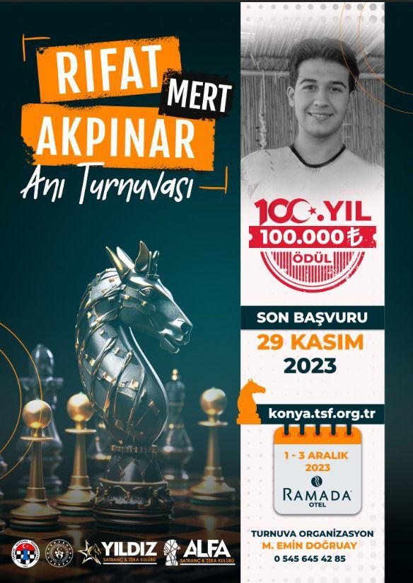 Konya Rıfat Mert Akpınar Anı Satranç Turnuvası