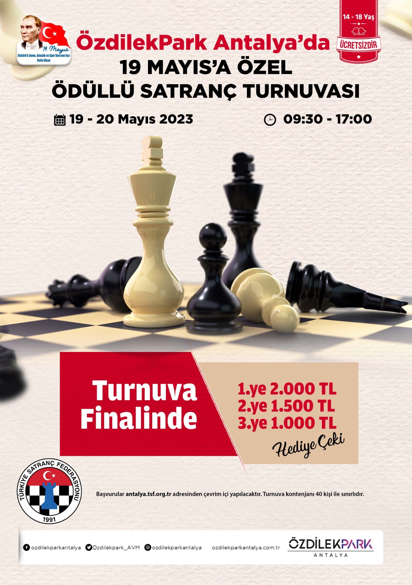 Antalya Özdilek Park Ödüllü Satranç Turnuvası
