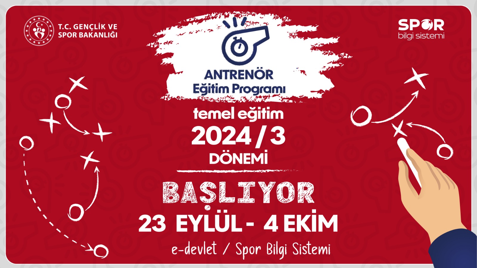 2024/3 Antrenör Temel Eğitim Sınavı Duyurusu