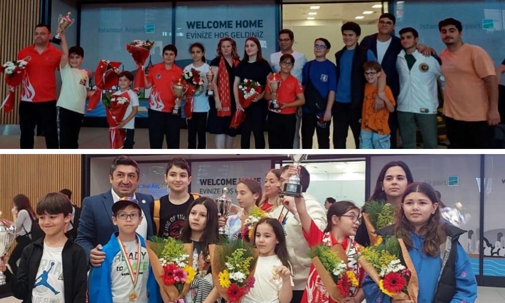 Avrupa Okullar Kafilemizi Çiçeklerle Karşıladık
