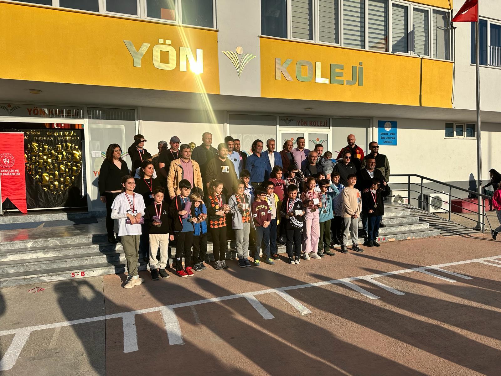 Gazi Mustafa Kemal Atatürk'ün Antalya Serik'e Gelişi Anma Satranç Turnuvası Tamamlandı