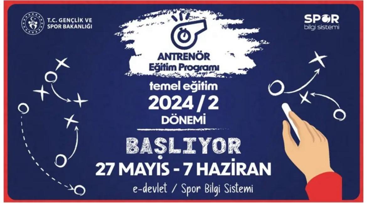 2024/2 Antrenör Temel Eğitim Sınavı Duyuru