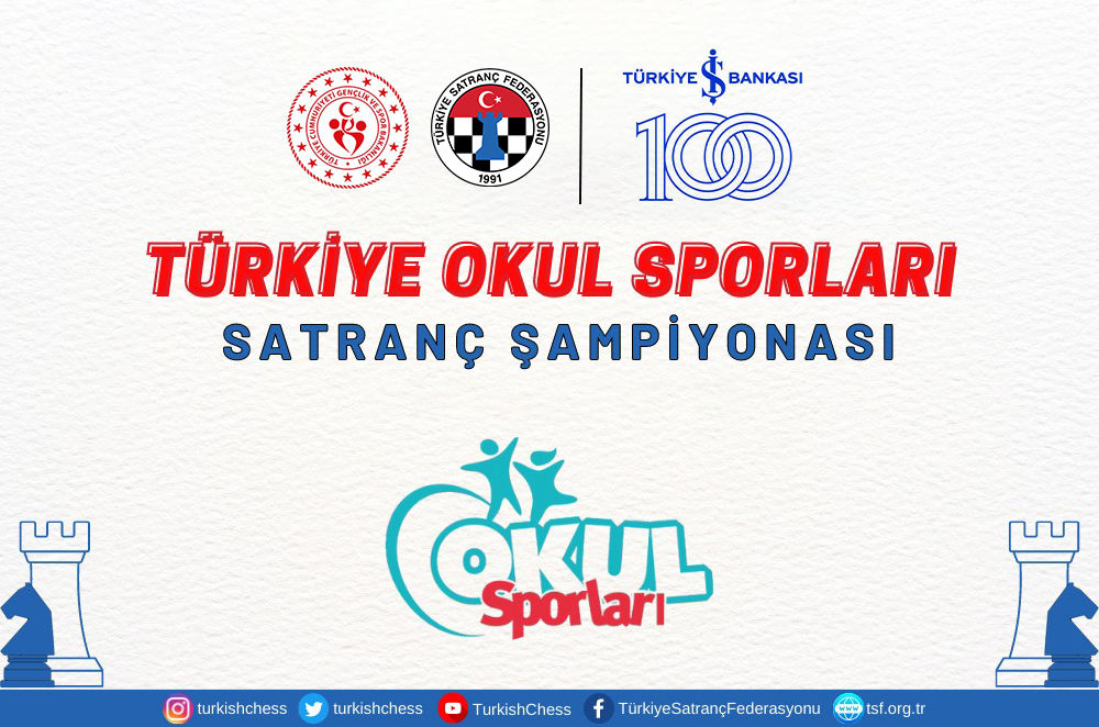 Türkiye Okul Sporları Satranç Şampiyonası 13 - 17 Mayıs’ta Rize'de