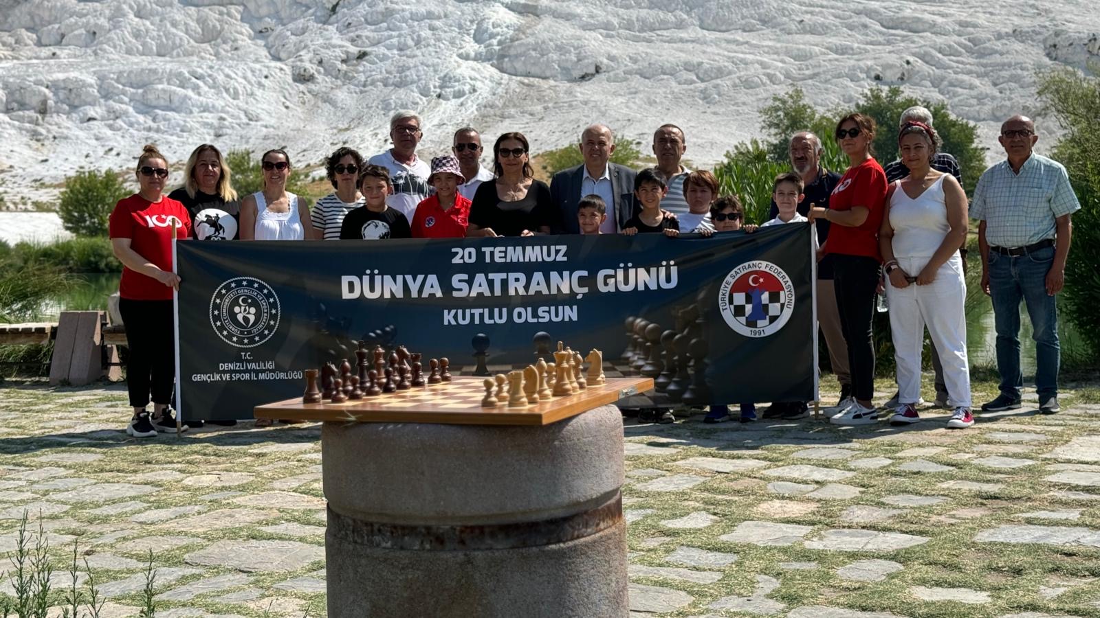 Dünya Satranç Günü’nde Pamukkale’deyiz