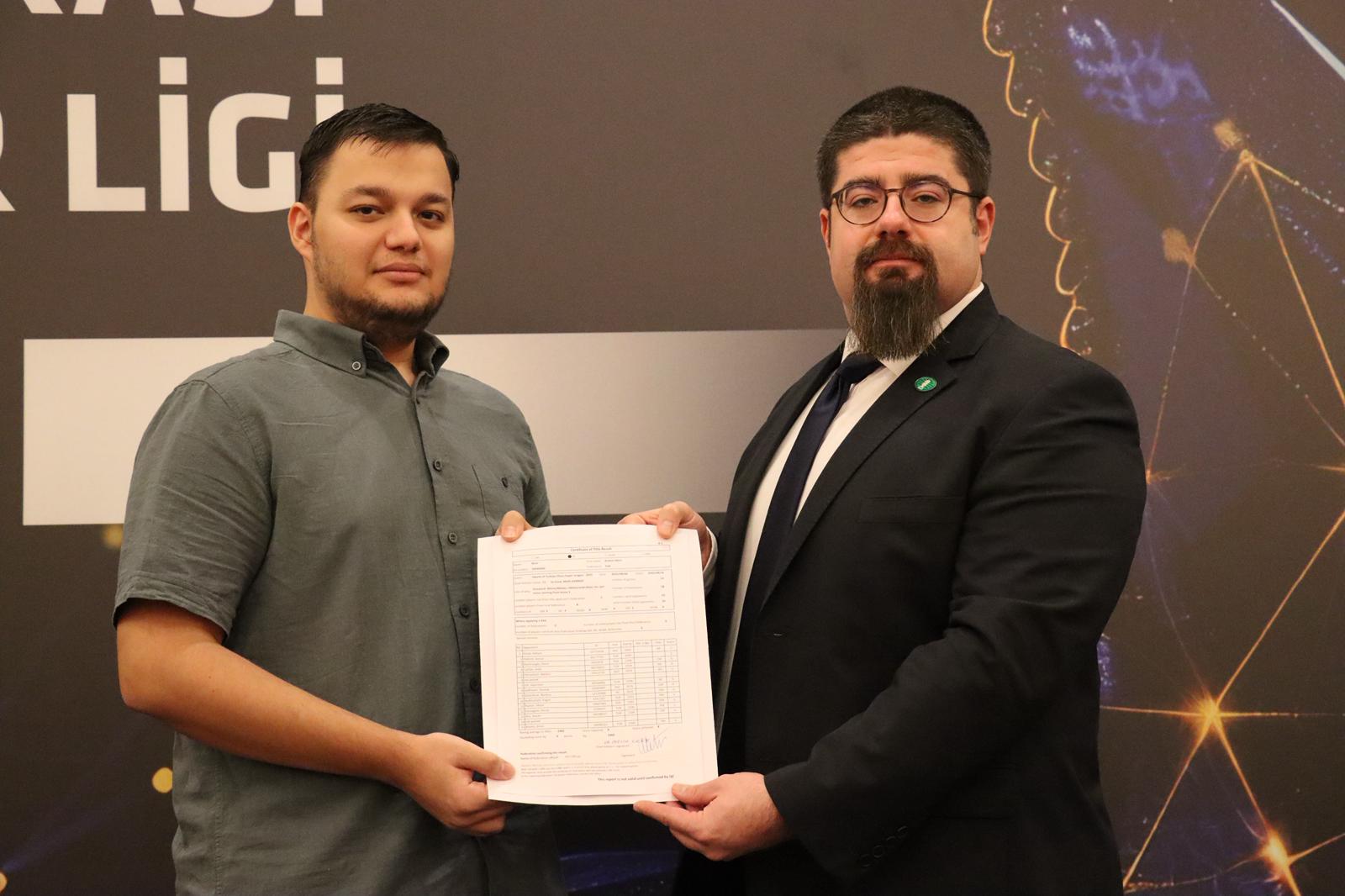 FM Atakan Mert Biçer IM Normu Aldı