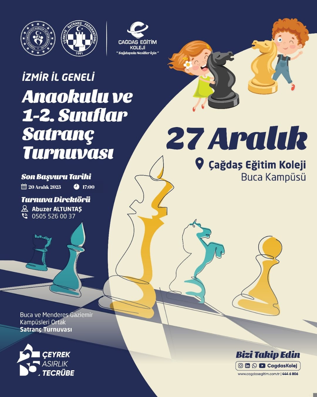 Çağdaş Eğitim Koleji Hızlı Satranç Turnuvası
