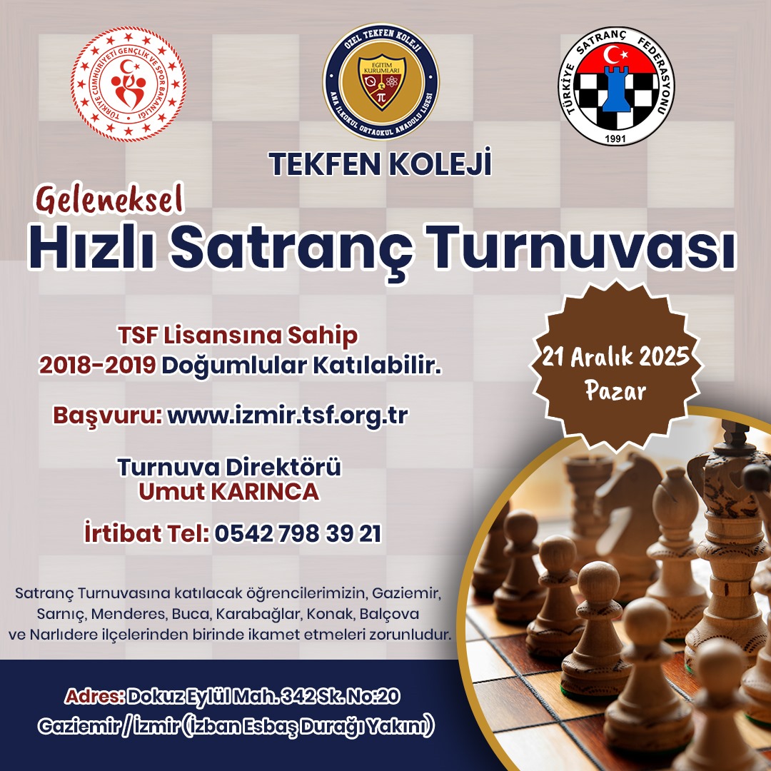 Tekfen Koleji Hızlı Satranç Turnuvası