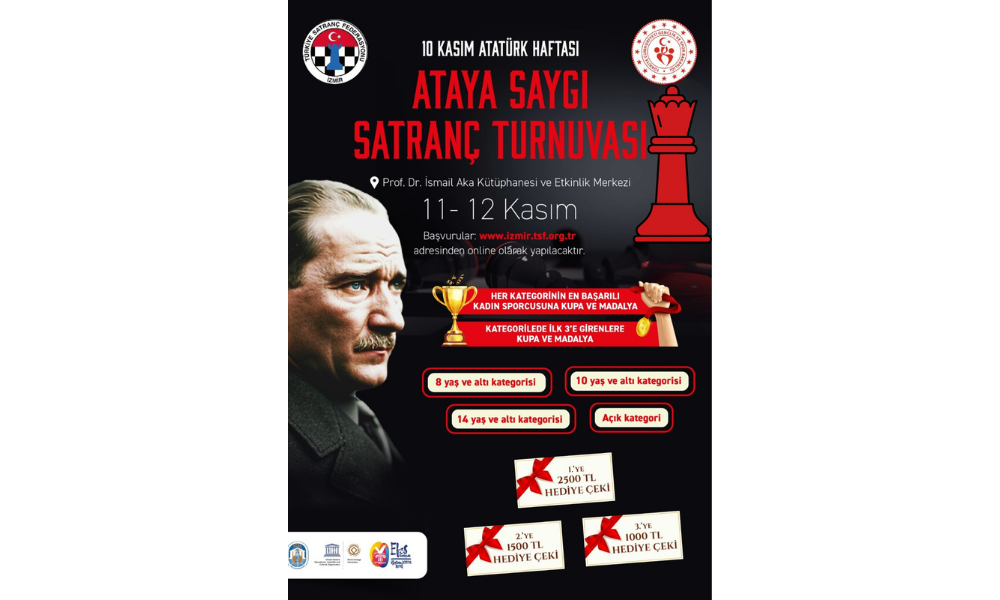 10 Kasım Atatürk Haftası Ata'ya Saygı Satranç Turnuvası