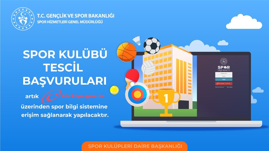 Spor Kulübü Tescil Başvurusu Duyuru
