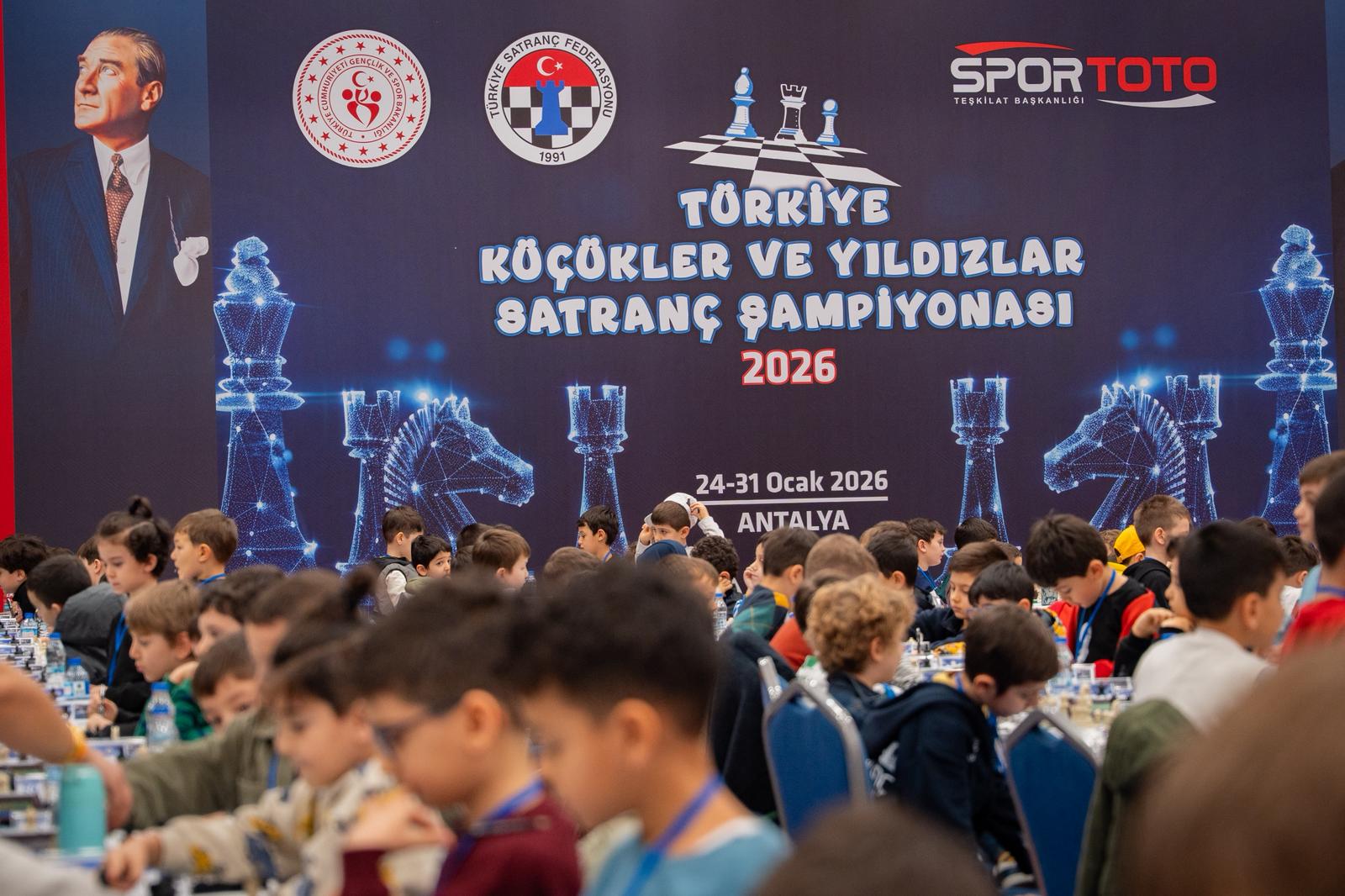 Türkiye Küçükler ve Yıldızlar Satranç Şampiyonası’nda 5. Gün Tamamlandı