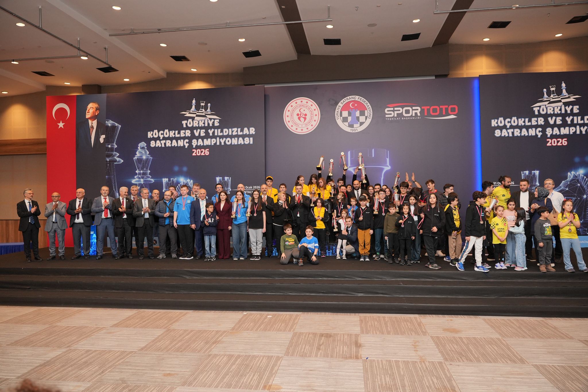 Türkiye Küçükler ve Yıldızlar Satranç Şampiyonası Sona Erdi