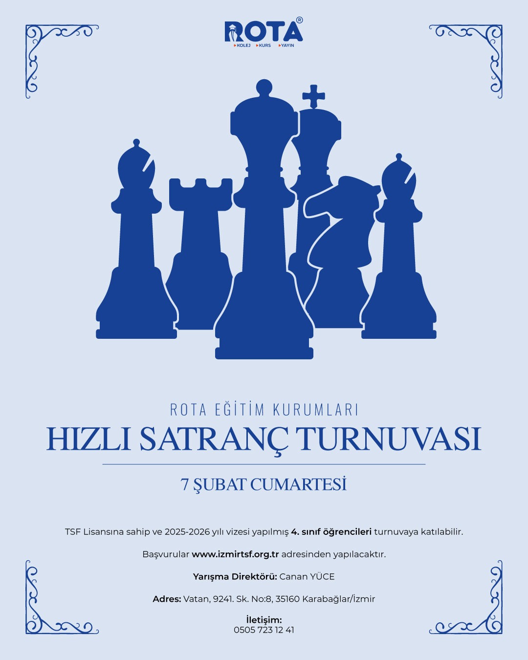 Rota Eğitim Kurumları Hızlı Satranç Turnuvası