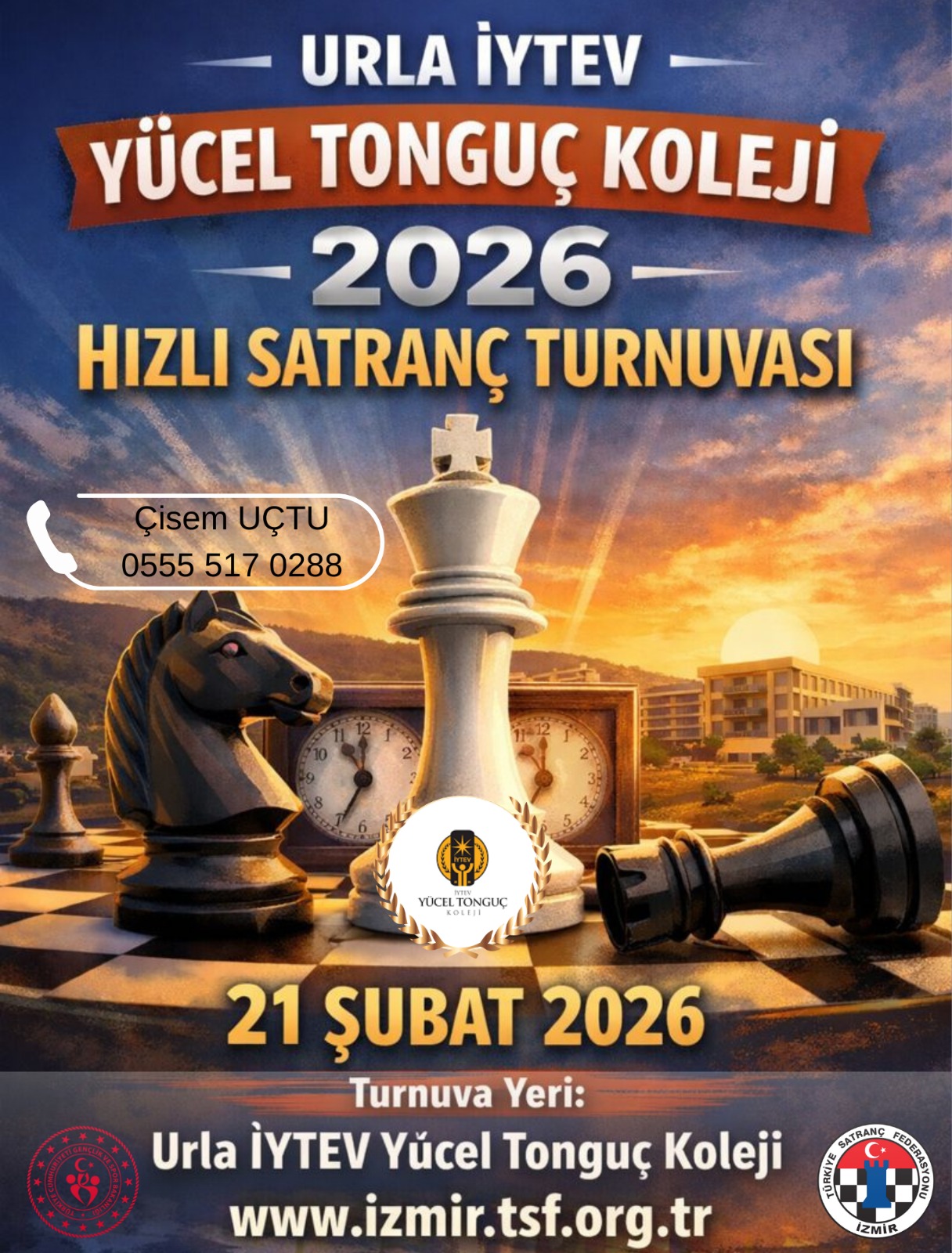 Urla İYTEV Yücel Tonguç Koleji 2026 Hızlı Satranç Turnuvası