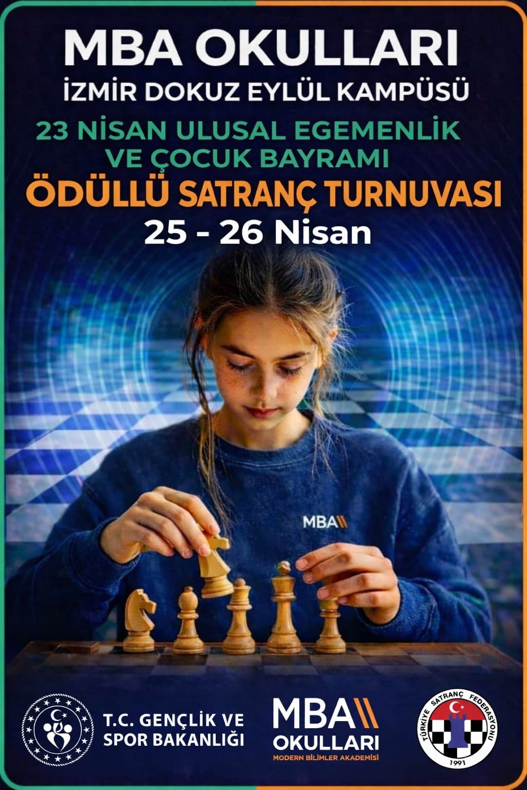 MBA Okulları 23 Nisan Ulusal Egemenlik ve Çocuk Bayramı Satranç Turnuvası
