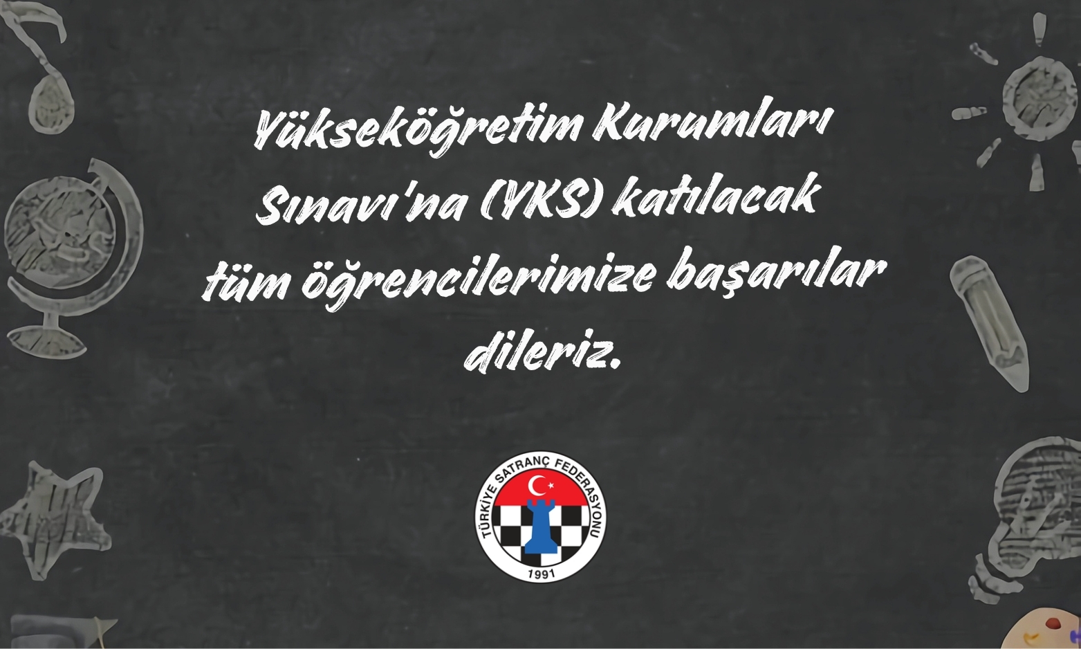 YKS’ye Katılacak Tüm Öğrencilerimize Başarılar Dileriz