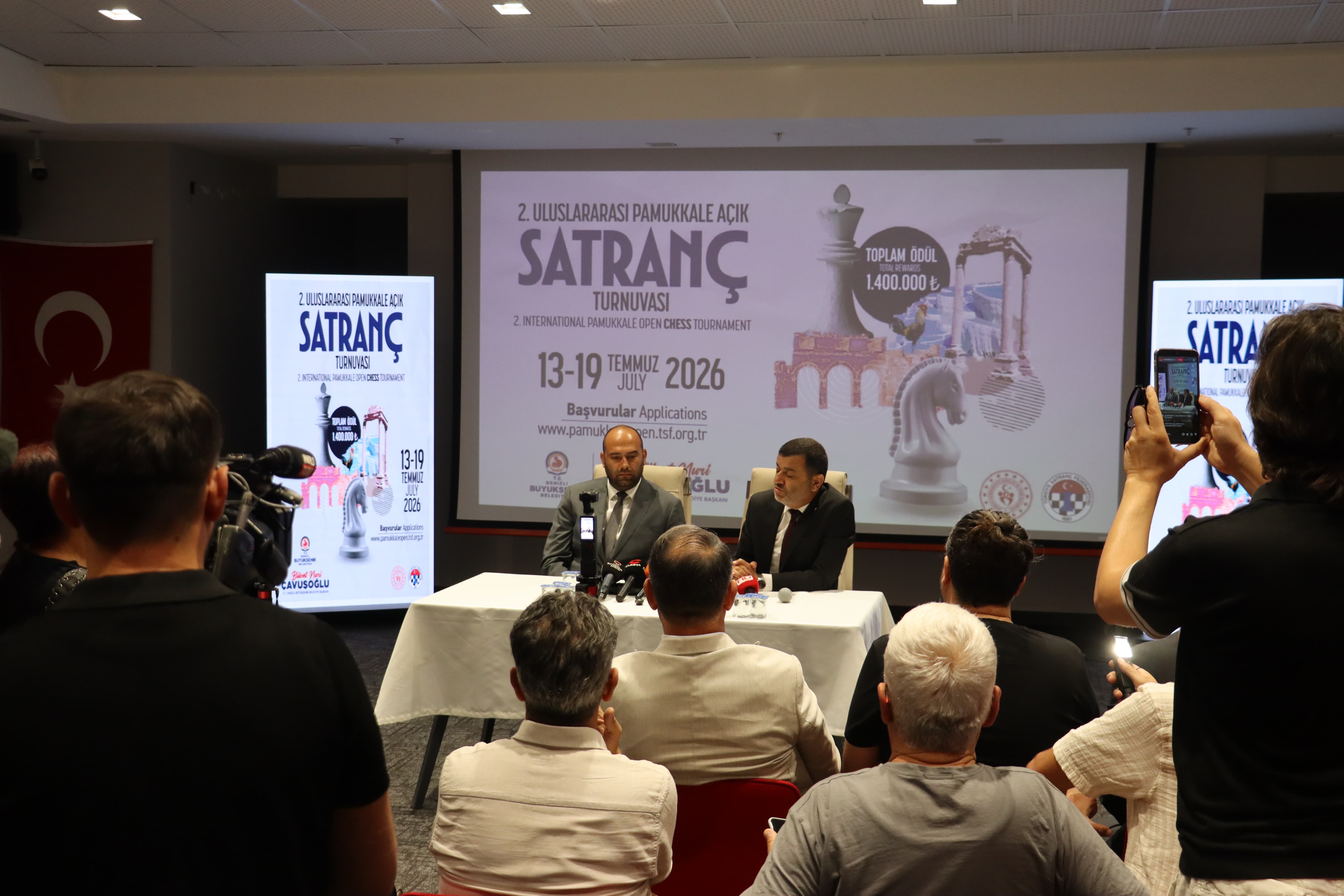 2. Uluslararası Pamukkale Açık Satranç Turnuvası’nın Basın Lansmanı Gerçekleştirildi
