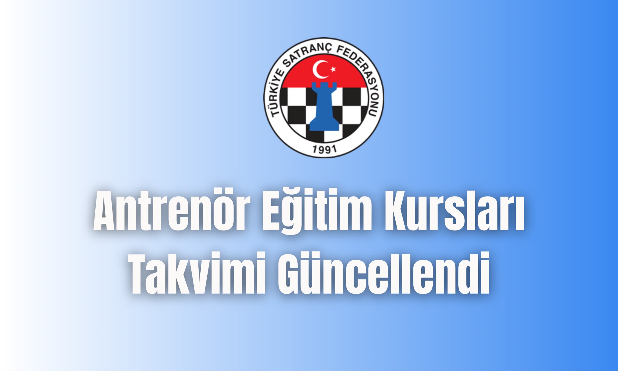 Antrenör Eğitim Kursları Takvimi Güncellendi