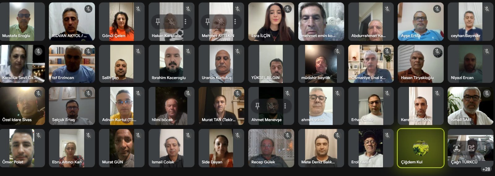 Ağustos Ayı İl Temsilcileri Toplantısı Gerçekleştirildi
