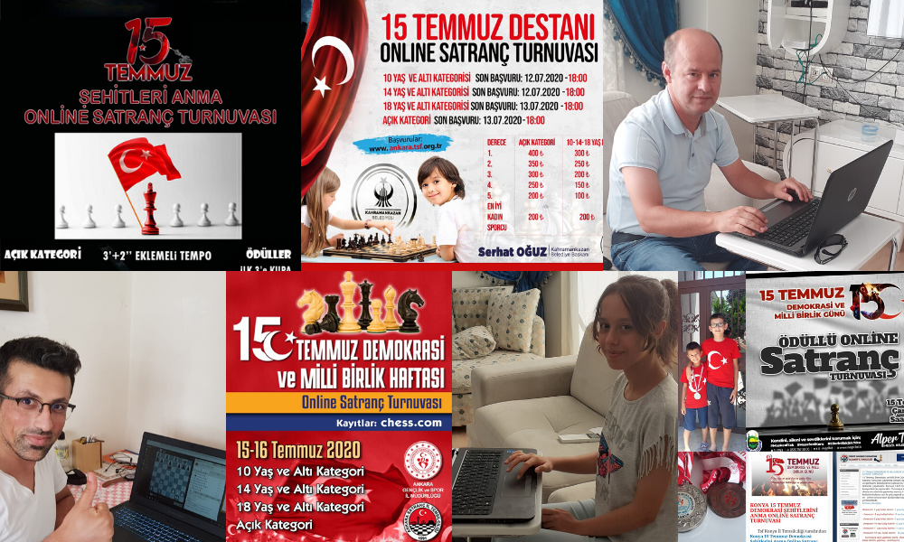 15 Temmuz Demokrasi Ve Milli Birlik Günü Online Satranç Turnuvaları