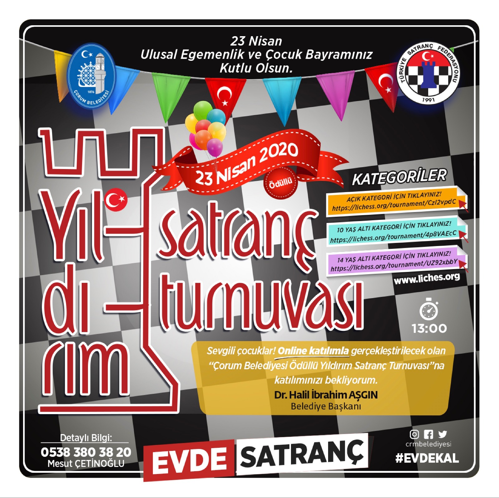 Çorum Yıldırım Satranç Turnuvası
